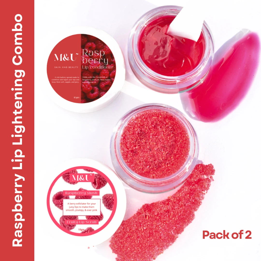 Raspberry Lip Lightening Combo For Soft And Plump Lips