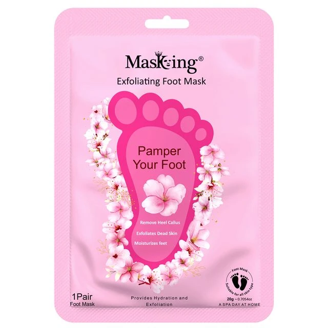 MasKing Hydrating, Moisturisation and Exfoliating Foot Mask for Smooth Foot - 1 Pair