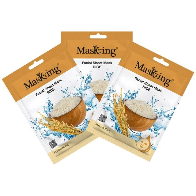 MasKing Beauty Facial Sheet Mask Rice,Combo Pack Of 3