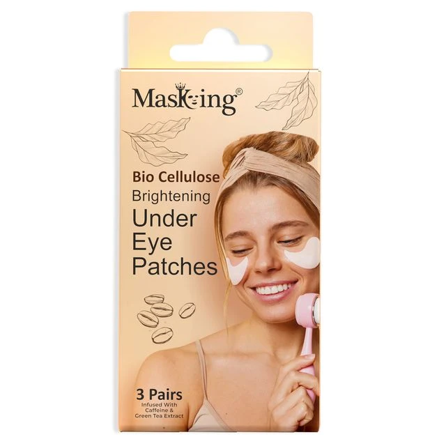 MasKing Bio Cellulose Under Eye Patches for Dark Circles, Wrinkles, Anti-Aging (3 Pairs)