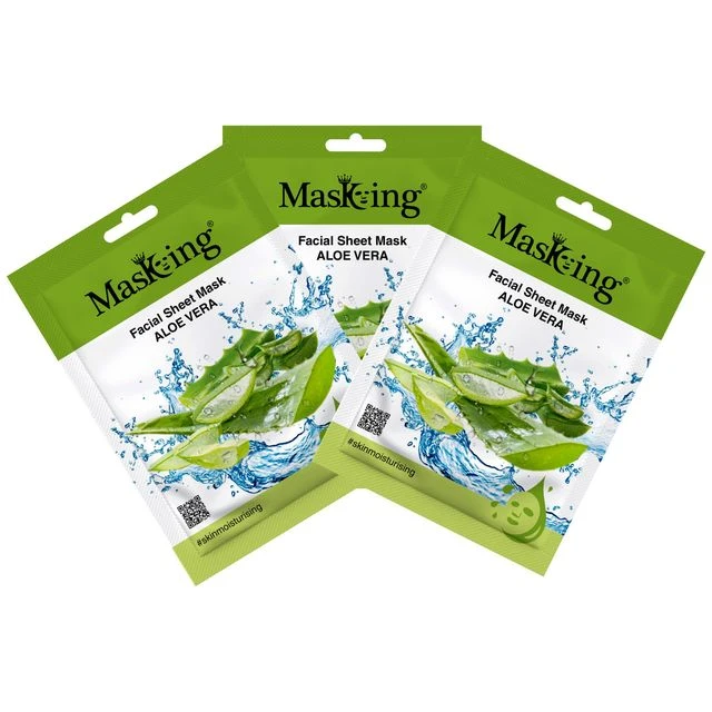 MasKing Beauty Facial Sheet Mask Aloe Vera,Combo Pack Of 3