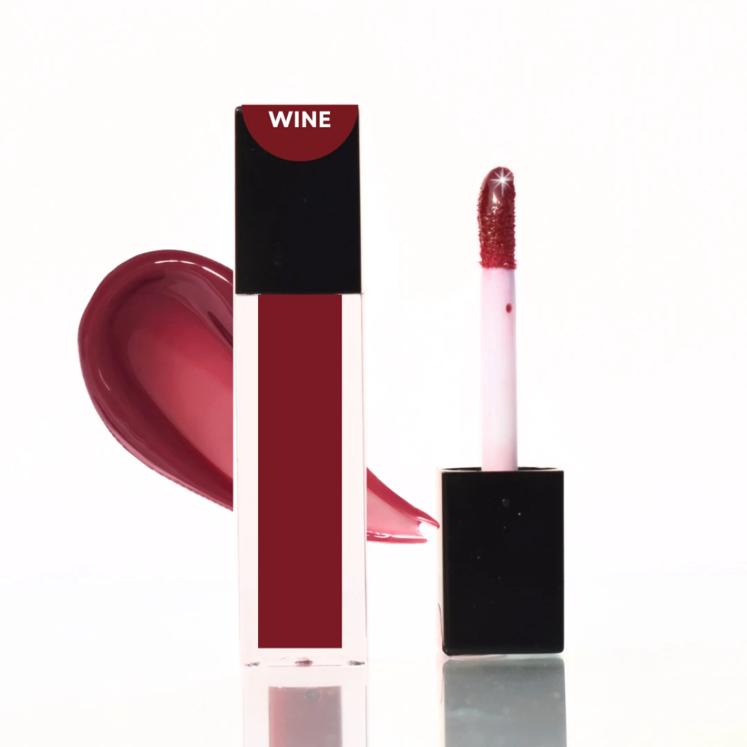 Wine Maroon Red Lip Gloss